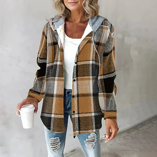 CLAUDIA I KARIERTE JACKE