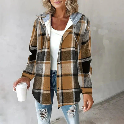 CLAUDIA I KARIERTE JACKE