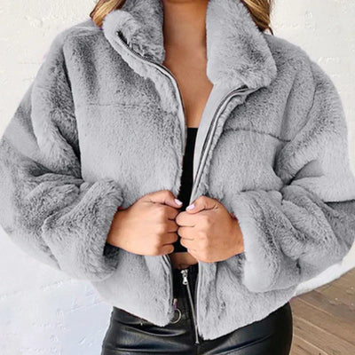 GERDA I WARME PLÜSCHJACKE