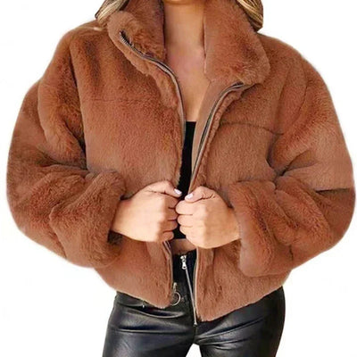 GERDA I WARME PLÜSCHJACKE