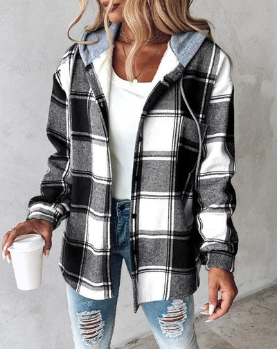 CLAUDIA I KARIERTE JACKE