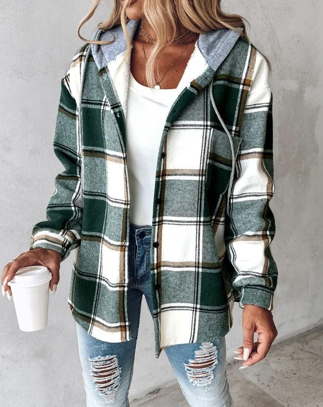 CLAUDIA I KARIERTE JACKE